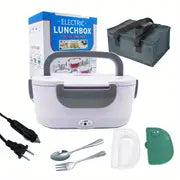 Electric Heated Lunch Organizer with Steel Case