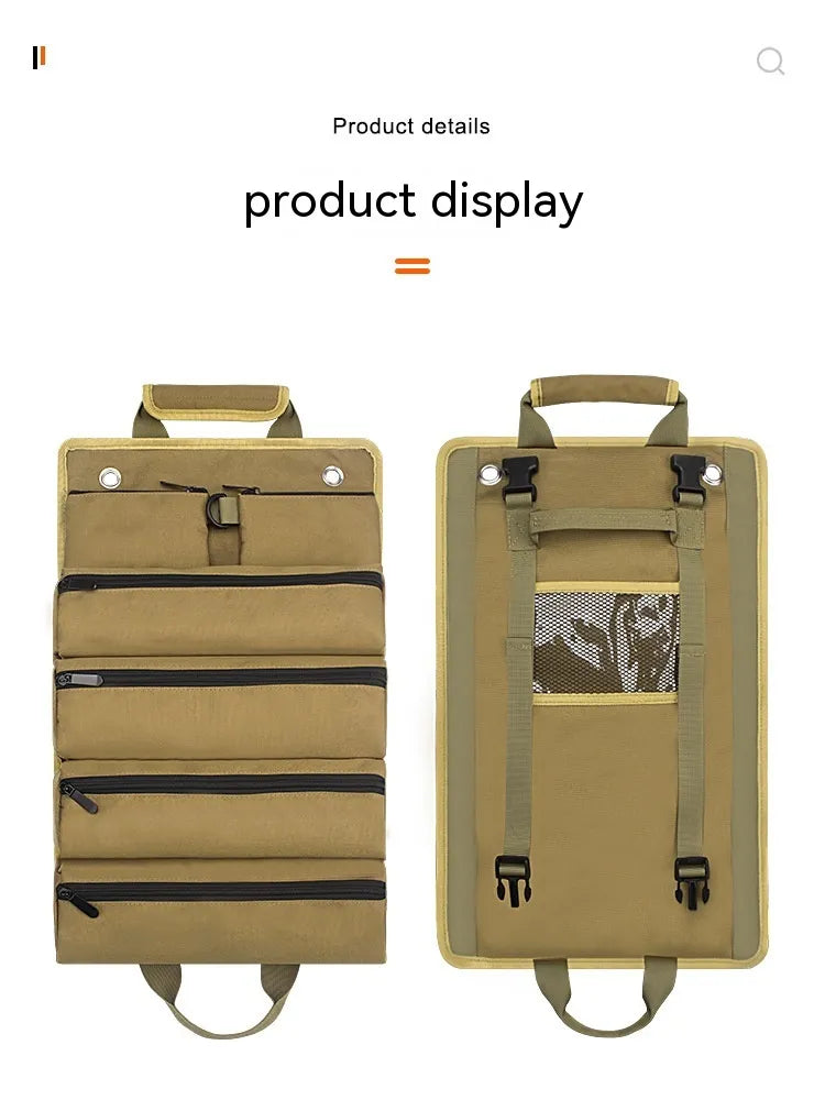 Compact Tool Roll Organizer