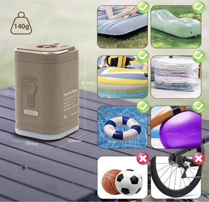 Portable Electric Air Pump with Light - Tekloop
