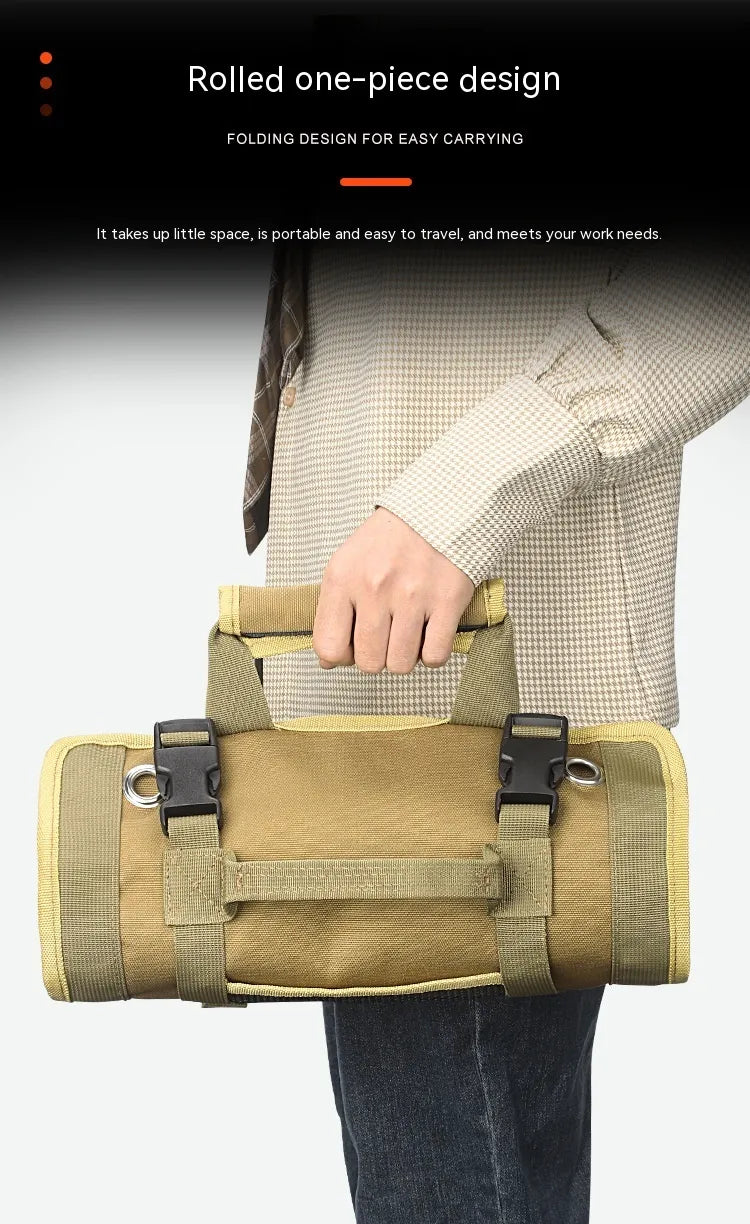 Compact Tool Roll Organizer