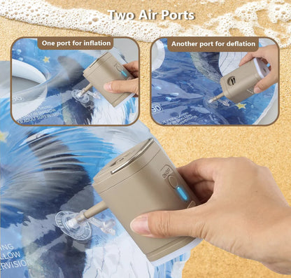 Portable Electric Air Pump with Light - Tekloop