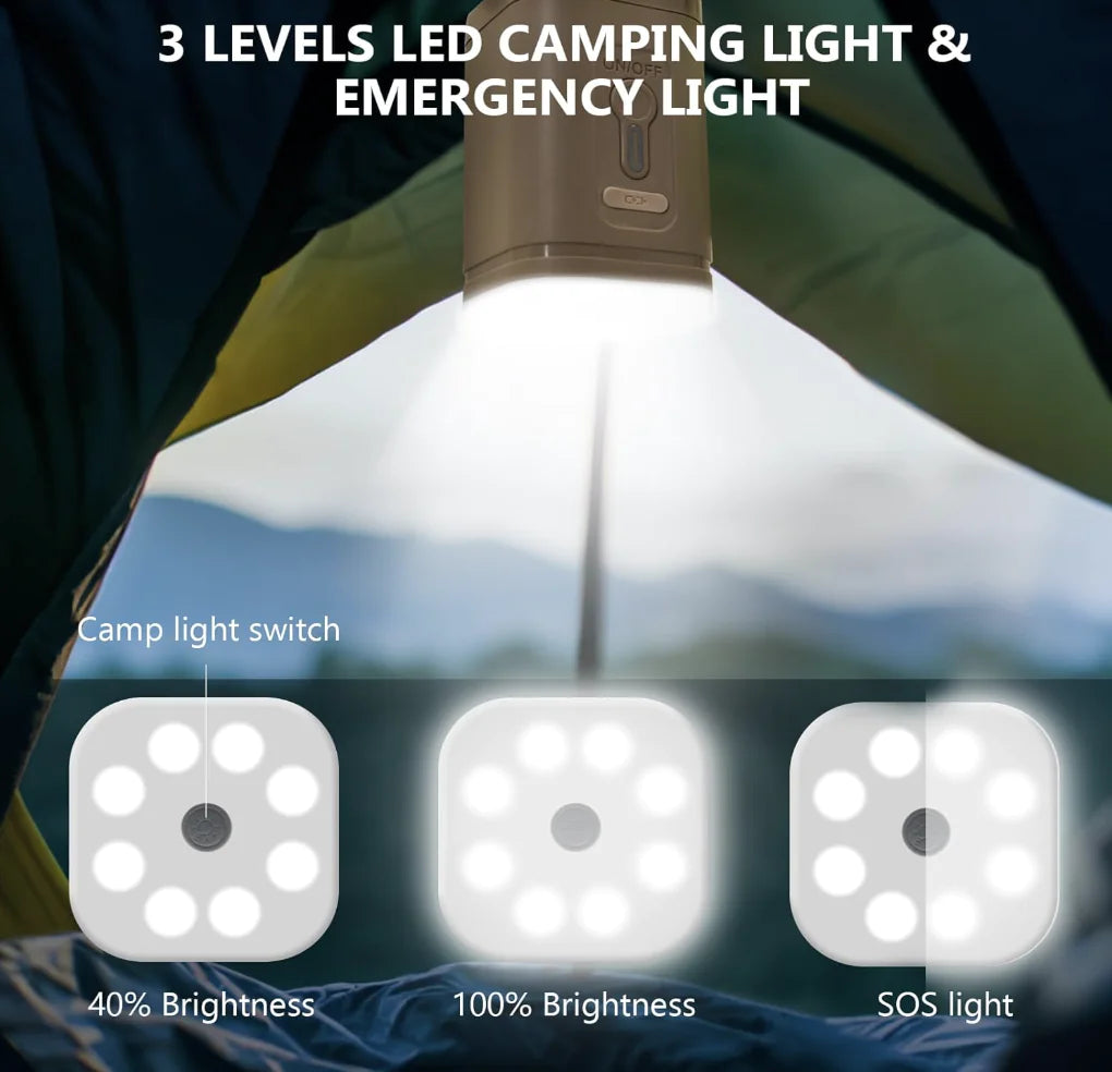 Portable Electric Air Pump with Light - Tekloop