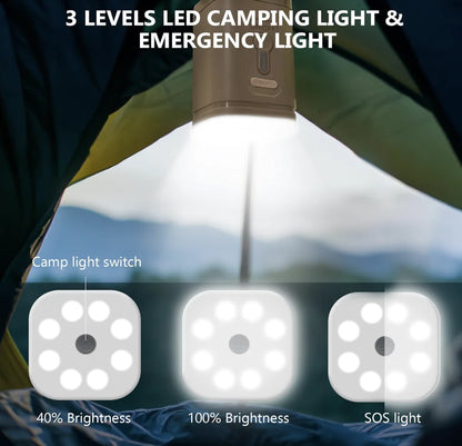 Portable Electric Air Pump with Light - Tekloop