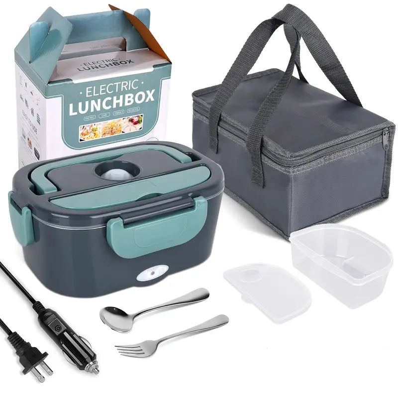 Electric Heated Lunch Organizer with Steel Case