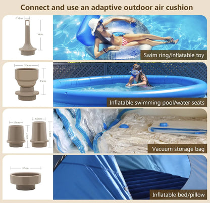 Portable Electric Air Pump with Light - Tekloop