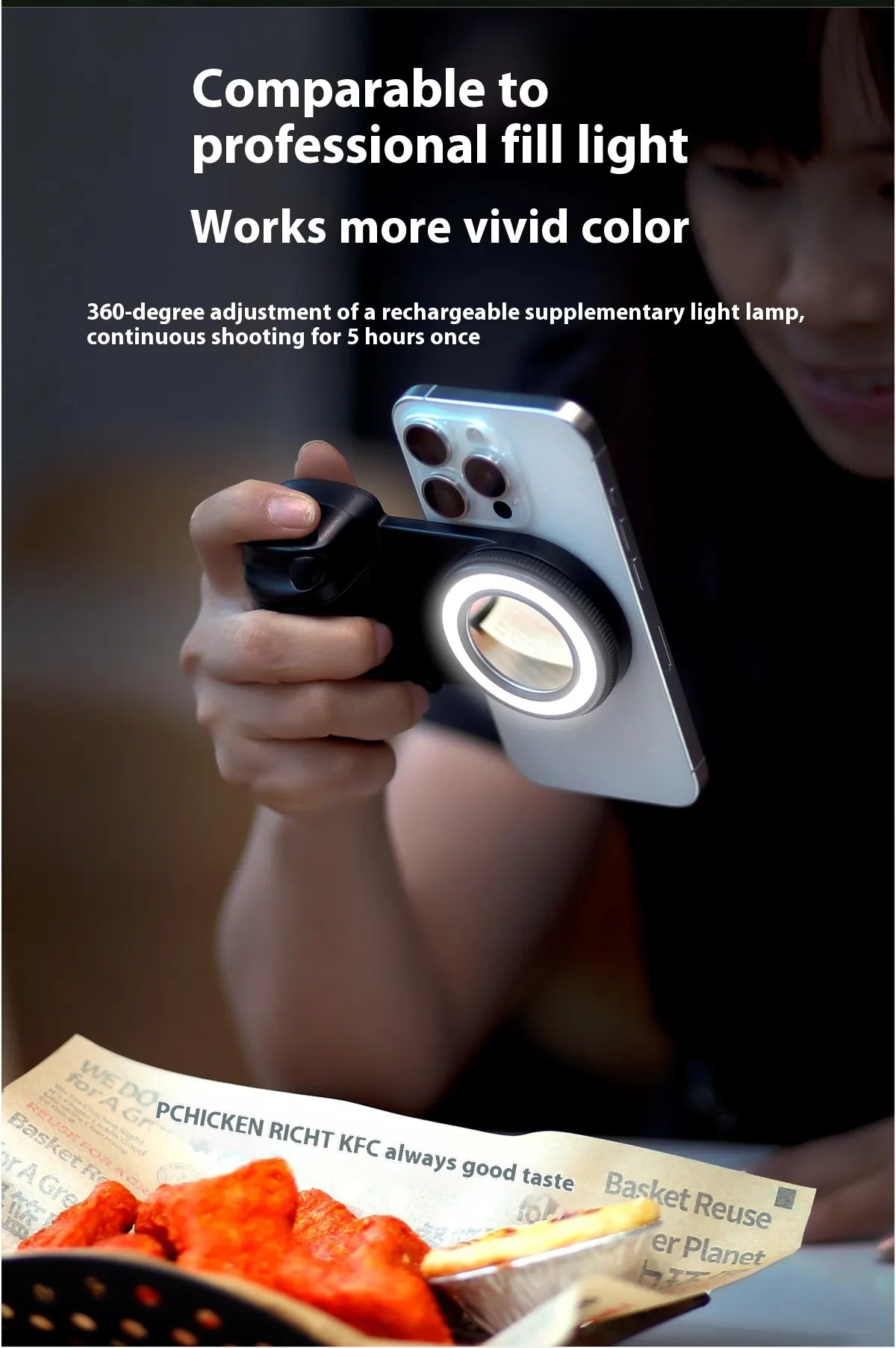 Magnetic Bluetooth Selfie Light