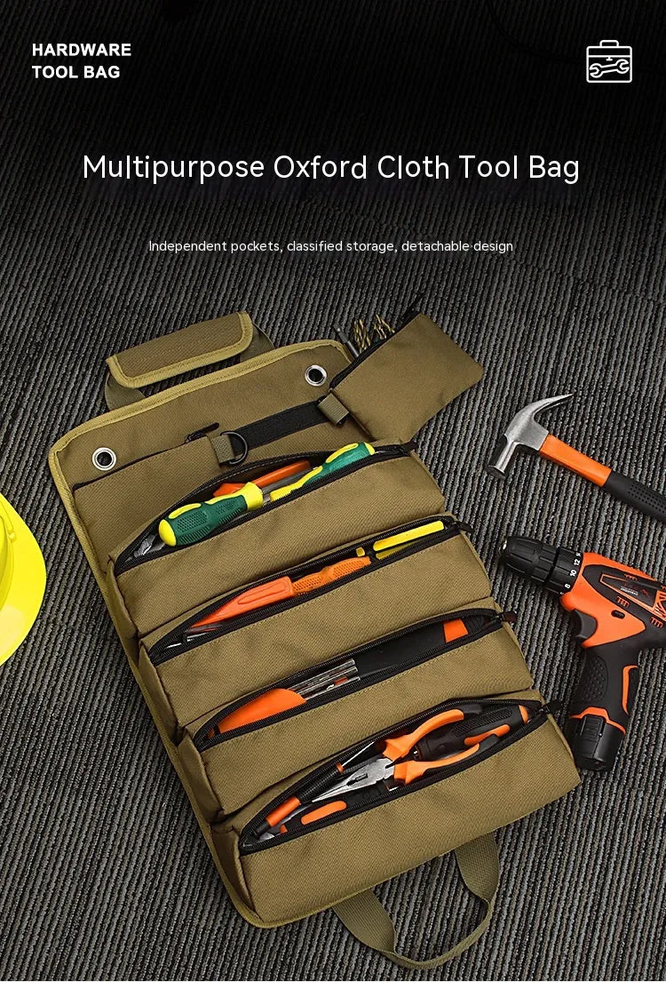Compact Tool Roll Organizer