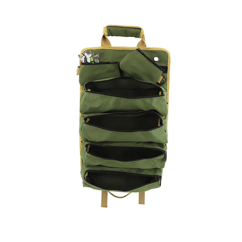 Compact Tool Roll Organizer